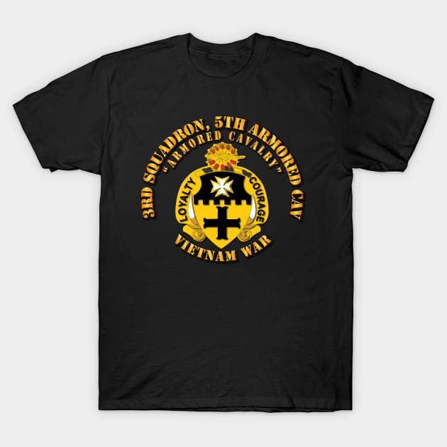 3rd Squadron, 5th Armored Cav - Vietnam War T-Shirt by twix123844